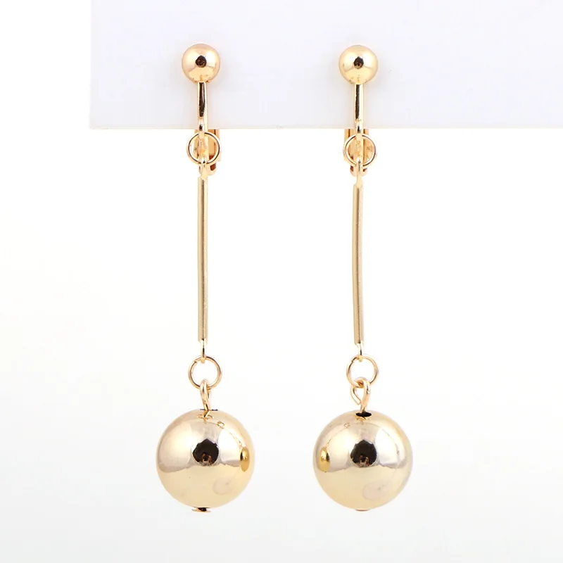 Новинка 2017 сферические висячие серьги с шариками модные блестящим новым