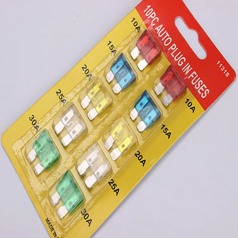 Автомобильная флуоресцентная деталь маленький средний предохранитель 10 30 А