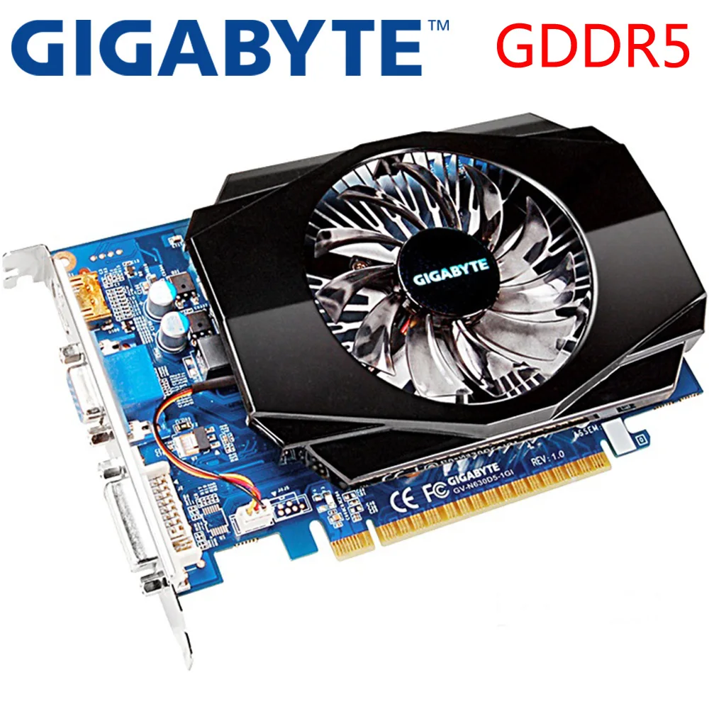 Видеокарта GIGABYTE GT630 1 ГБ 128 бит GDDR5 графические карты для nVIDIA VGA Geforce оригинальные