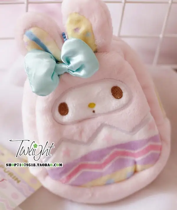 melody Sanrio, Hello Kitty My Melody Cinnamoroll собачка маленькая двойная звезда плюшевый Кошелек для монет милый кошелек унисекс Kawaii сумка для ключей для девочек Подарки - Цвет: melody