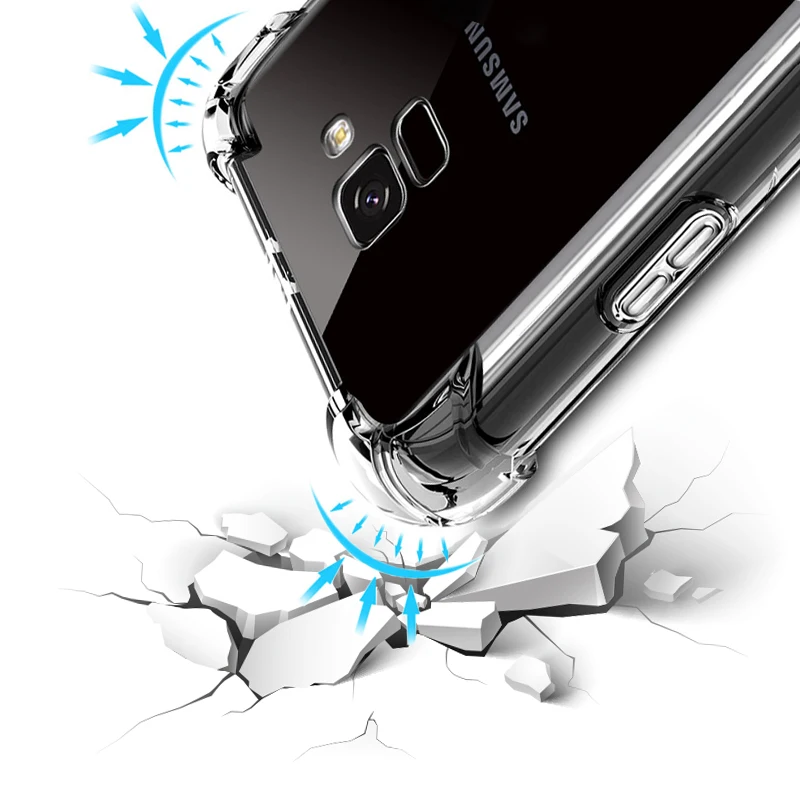 Прозрачный для samsung A6 2018 чехол Сельма Мягкие TPU A8 защиты телефона Galaxy a6 плюс |