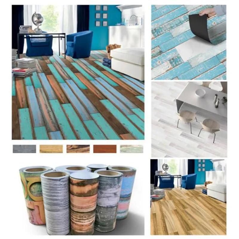 Кухонная клейкая напольная плитка 20x50 см художественная наклейка виниловые