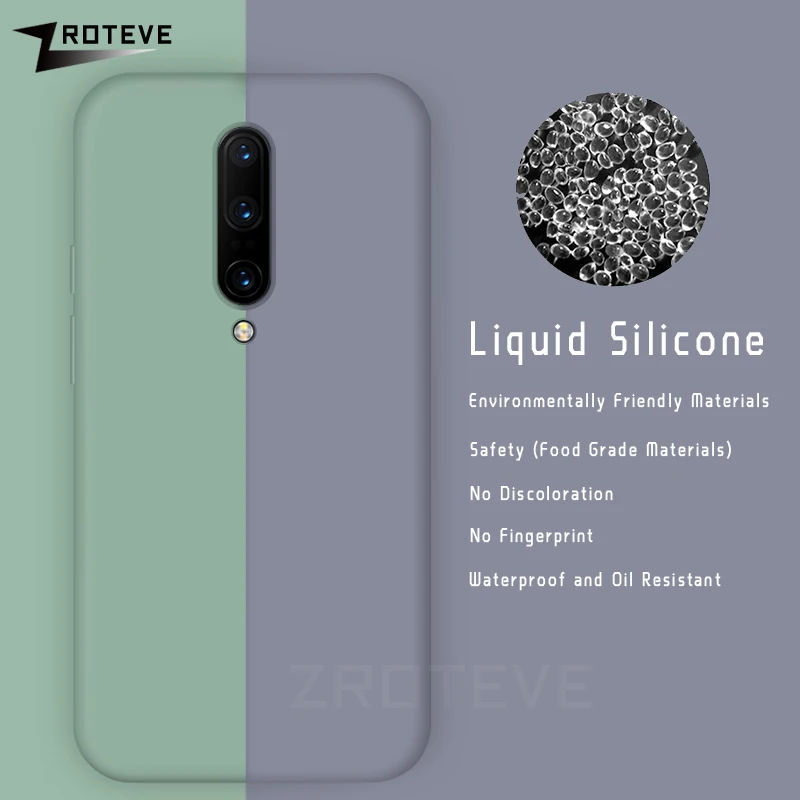 Oneplus 7 Pro Чехол ZROTEVE жидкий силиконовый чехол для One plus 6 T мягкий телефона s |