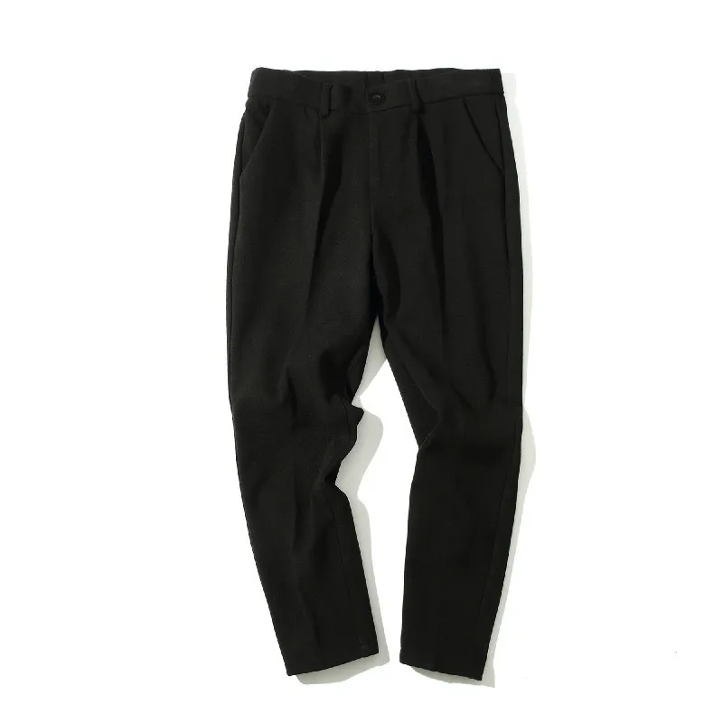 Зимние теплые маленькие брюки в японском стиле Харадзюку 2018 повседневные