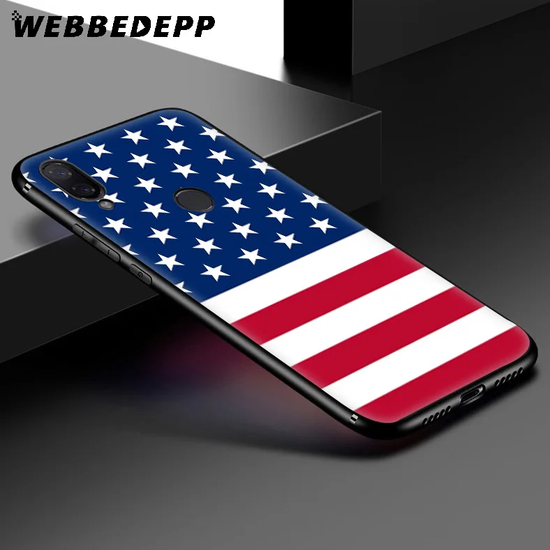WEBBEDEPP American flag USA Soft Case for Xiaomi Redmi K20 7A 4A 4X 5 5A 6 6A S2 Note 8 4 7 Pro Plus Prime |