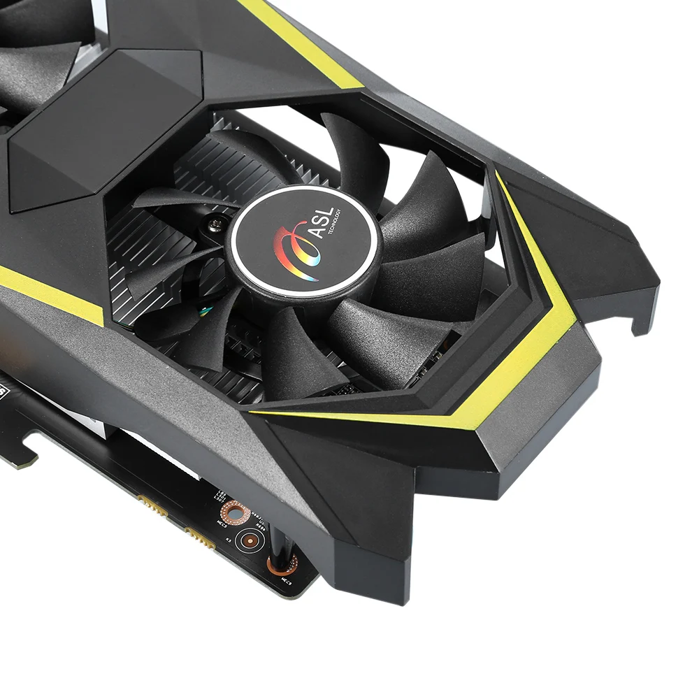 ASL GTX1050 D5 Графика карты с двойной-вентилятор 2 ГБ 128bit GDDR5 DVI/HDMI 640 cudr Core Поддержка