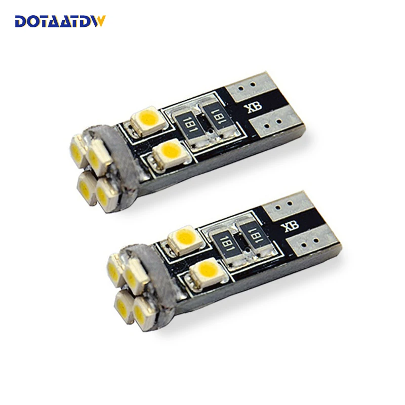 DOTAATDW 2x Canbus IC драйвер 12 В белый светодиод T10 W5W Автомобильный светодиодный