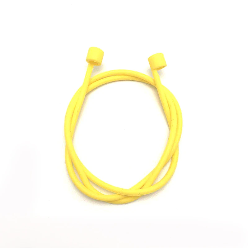 Yellow Ремешок для наушников для Airpods анти-потеря ремень веревка для Bluetooth наушники силиконовый шнур-кабель - Цвет: Yellow