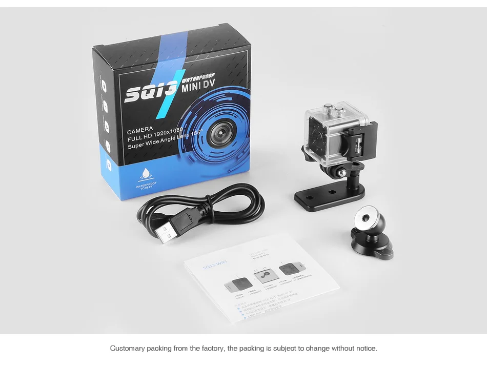 ET SQ13 мини Камера Full HD 1080 P Wi-Fi Ночное видение Широкий формат Водонепроницаемый цифровая мини видеокамера Видео записывающие микрокамеры vs SQ16 S12