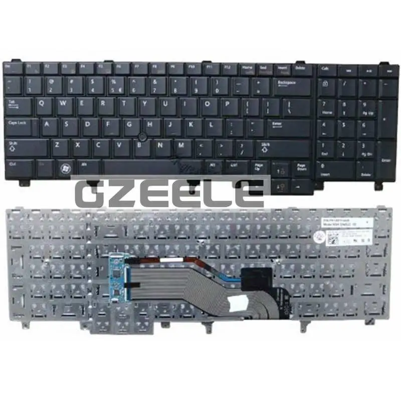 GZEELE новый для DELL E6520 E5520 M4600 M6600 E5530 E6530 M4700 M6700 английская Клавиатура ноутбука