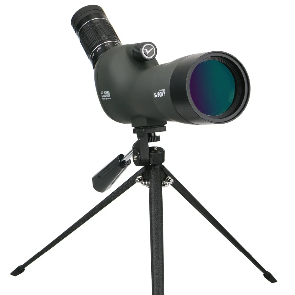 SVBONY 20-60x60 SV29 Зрительная труба 23 мм окуляр Zoom BAK4 призма FMC объектив телескоп Birdwatch Охота мишень стрельба