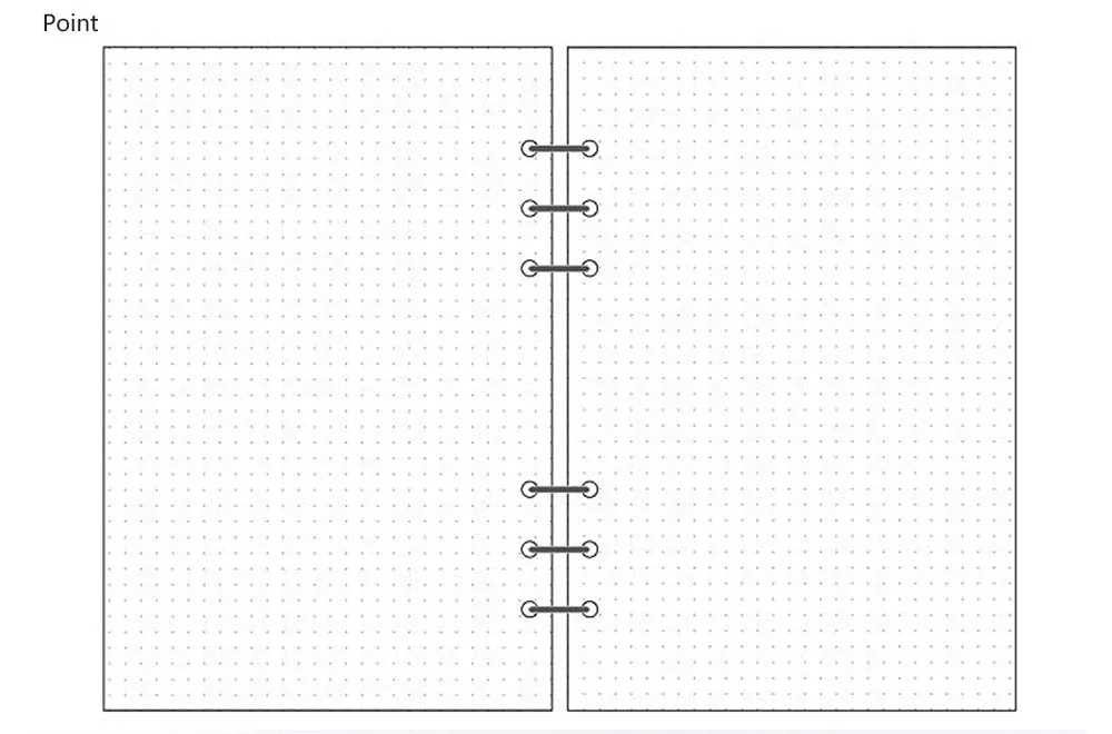 Point 6 отверстий, цветная бумага для планировщика, наполнитель, Filofax, для офиса, школы, спираль, аксессуары для ноутбуков, наполнитель, бумага, Биндер, внутренние страницы - Цвет: Point