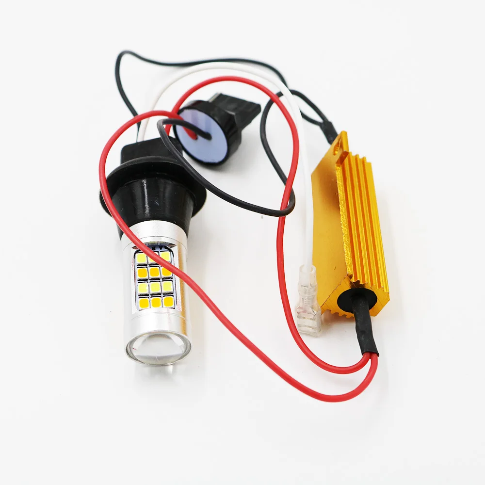 YSY 2x T20 7440 50 Вт 2835 42SMD без ошибок Canbus светодиодные дневные ходовые огни и Передние