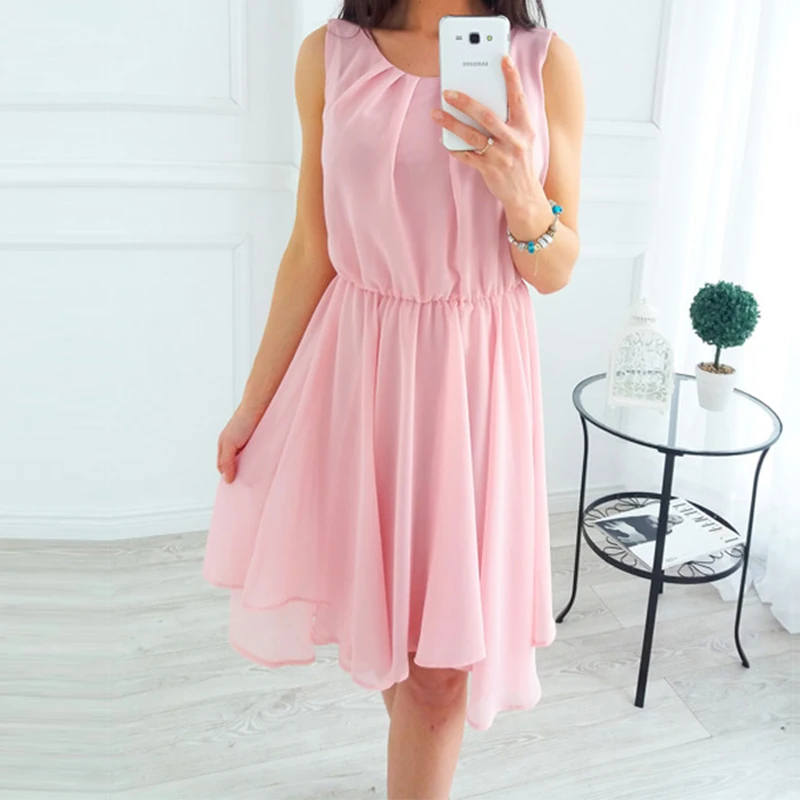 Dresses Summer Dress Chiffon 2018 Plus Size Xxl Boho Bohemian Casual Solid Black Tunic Sundress A-line Women Beach | Женская одежда