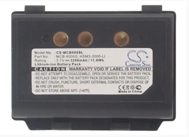 Аккумулятор Cameron Sino 3200mAh для мобильных телефонов M3 прочный HSM3-2000-Li штрих-код UL10