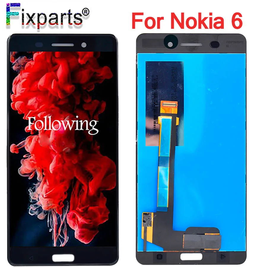 ЖК дисплей 5 дюйма для Nokia 6 дигитайзер сенсорного экрана в сборе запасные части N6