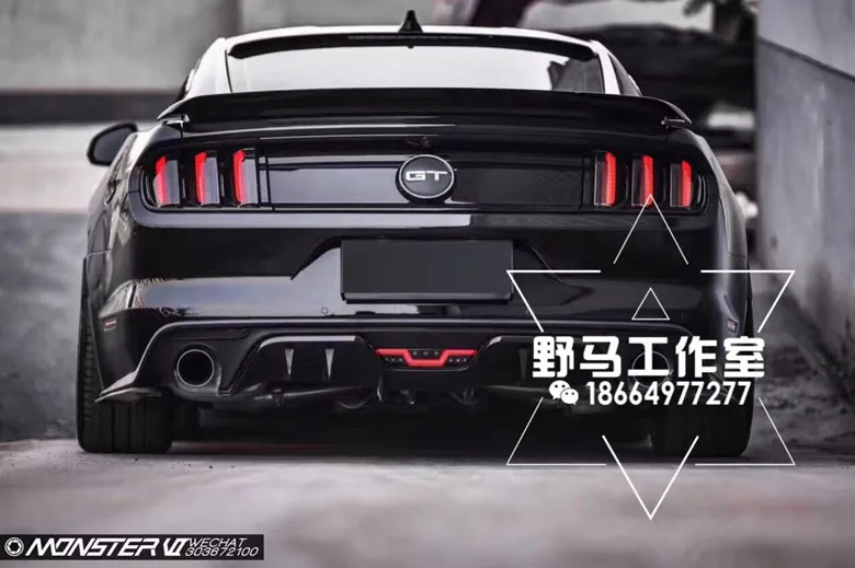 Подходит для 15-17 Форд Мустанг gt350r gt550 углеродного волокна задний спойлер