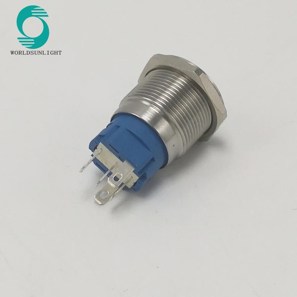 XL19S/F11-R 19 мм кольцевая лампа с плоской круглой головкой мгновенный металлический