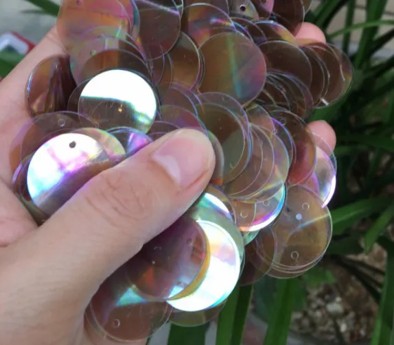 20 мм плоский ПВХ свободный круглый блёстки шитье ремесло свадебное украшение