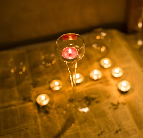 1 шт. горячая Распродажа сделанный вручную стеклянный подсвечник в европейском