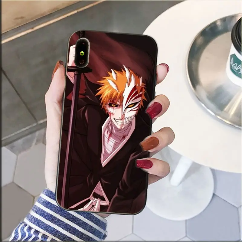 Yinuoda bleach ichigo hollow Mask Pattern Soft Phone Cell Case for iPhone 8 7 6 6S Plus 5 5S SE XR X XS MAX Coque Shell | Мобильные
