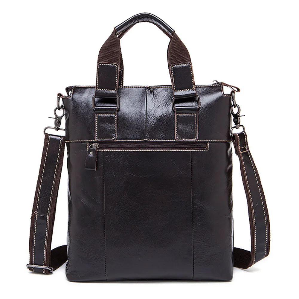 Первый слой из натуральной бычьей кожи деловой портфель в британском стиле для