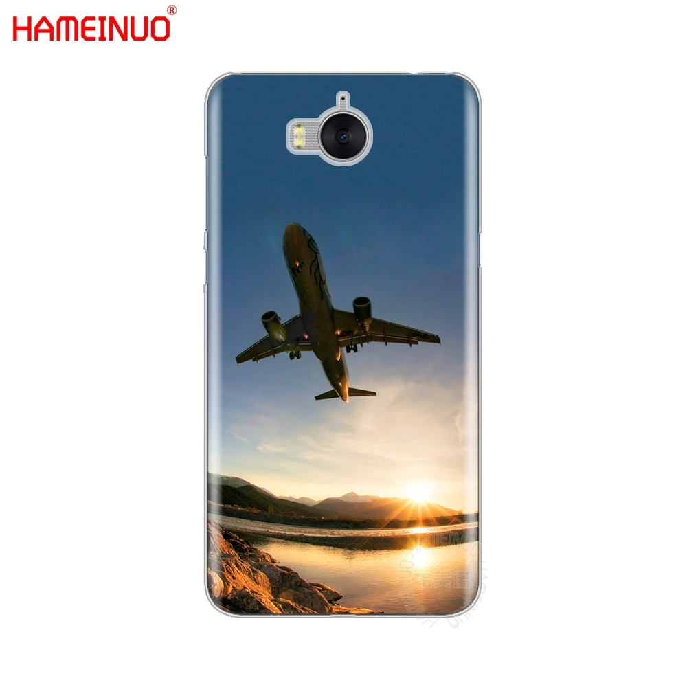 Чехол для мобильного телефона hameynuo the airplane flying sunset huawei honor 3C 4X 4C 5C 5X6 7 Y3 Y6 Y5 2 II Y560 Y7 2017