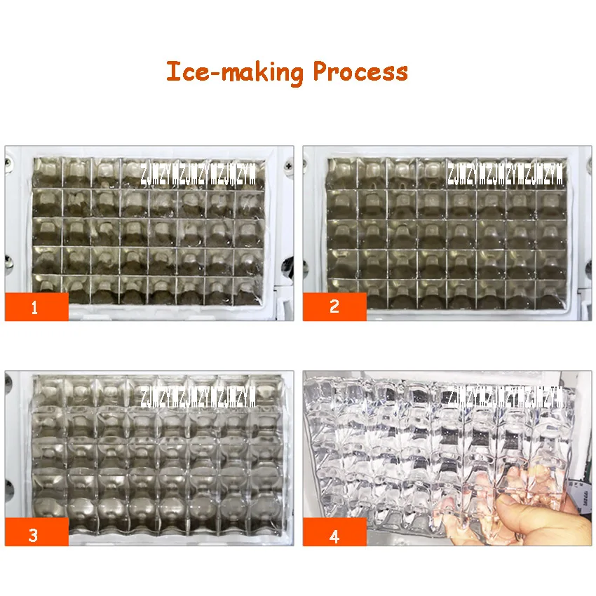 NX 60 льда коммерческих небольшой мини квадратных Ледяной Машина 300W большая