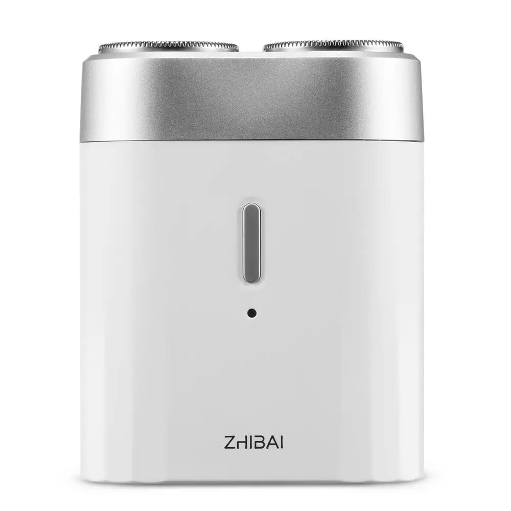 Белый Обновление Xiaomi ZhiBai Мужская электрическая бритва Влажная/сухая бритва IPX7 водонепроницаемый перезаряжаемый мини-Корпус Япония сталь немецкий технический мото - Цвет: Белый