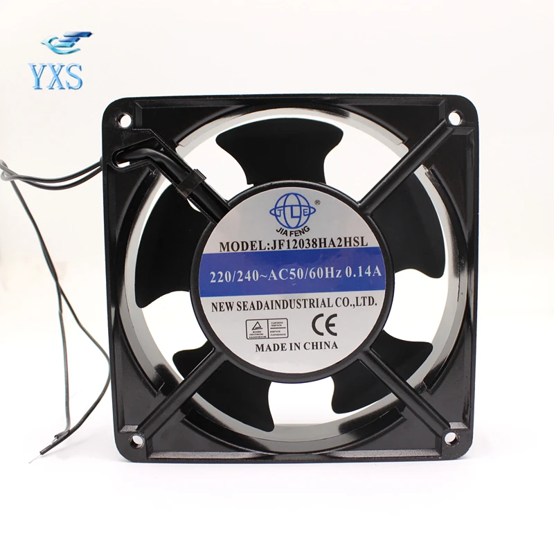 JF12038HA2HSL AC 220V/240V 0.14A 12038 12cm 120*120*38mm 50/60HZ Oil Bearing Ball Chassis Cabinet Cooling Fan | Электроника