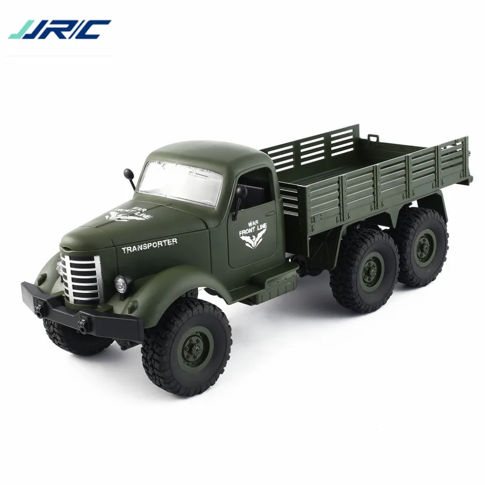 JJR/C Q60 1/16 2,4G 6WD RC внедорожный военный грузовик Транспортер С дистанционным управлением для детей мальчиков RC модель грузовика игрушка в подарок