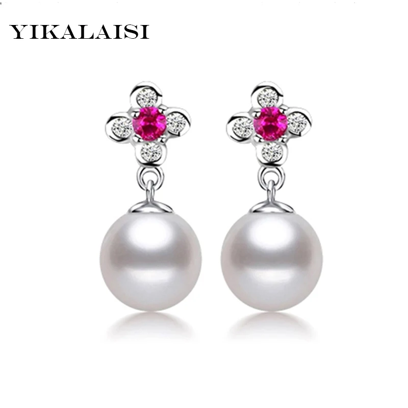 YIKALAISI 2017 новые модные ювелирные изделия из натурального жемчуга серьги гвоздики
