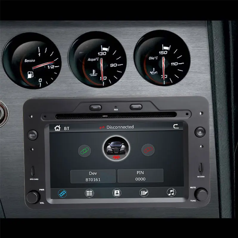 2 din Автомобильный dvd-плеер Авторадио для Alfa Romeo 159 автомобиль Brera spider Sportwagon 2006 Мультимедиа gps навигация головное устройство аудио 3g DAB