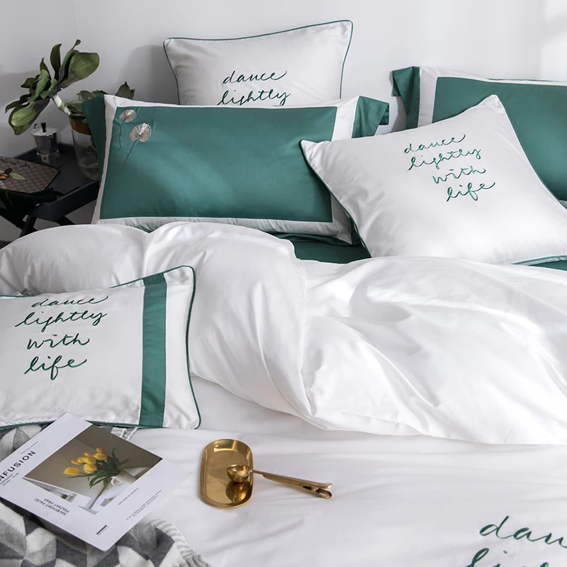 Комплект постельного белья из длинного степлера 4 шт. | Дом и сад