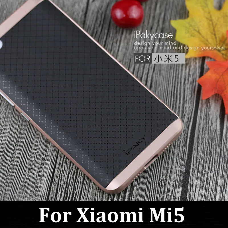 iPaky Brand For Xiaomi Mi6 Case Mi5 Armor Hybrid Soft Silicone Phone Back Cover PC Frame Mi5c Mi 5 5c 6 Pro Prime |