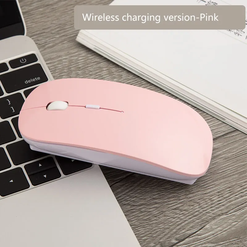 Wireless pink Беспроводная мышь для девочек xiaomi apple mouse Draadloze Muis для Macbook air/pro/retina mouse inalambrico с usb-приемником 2,4 ГГц - Цвет: Wireless pink