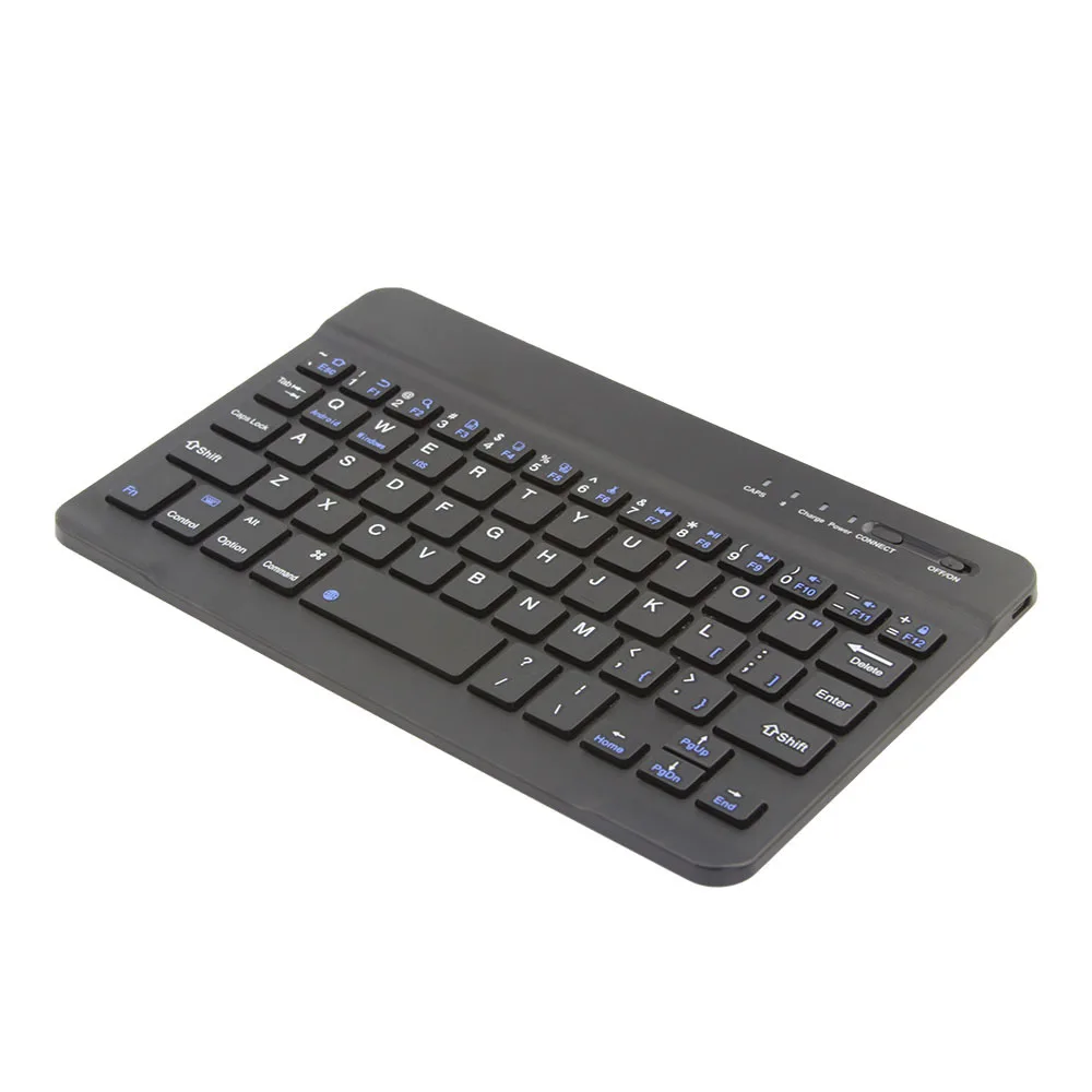Black CHUYI для Ipad клавиатура Беспроводная Bluetooth клавиатура мини Ультра Тонкая Мультимедиа Teclado для Ipad IOS Android планшет смартфон - Цвет: Black