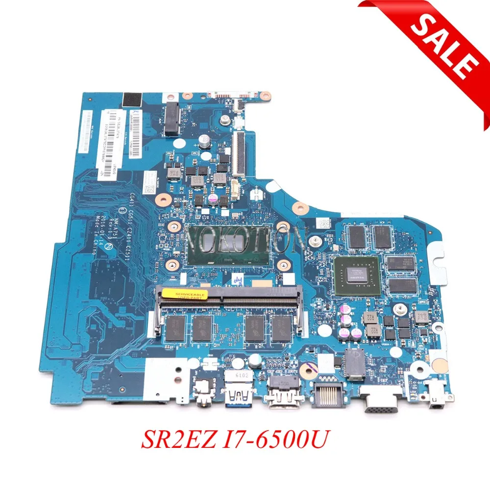 CG411 CG511 CZ411 CZ511 NM A751 5B20L37478 для lenovo 310 15ISK 510 Материнская плата ноутбука SR2EZ I7 6500U 4 Гб DDR4