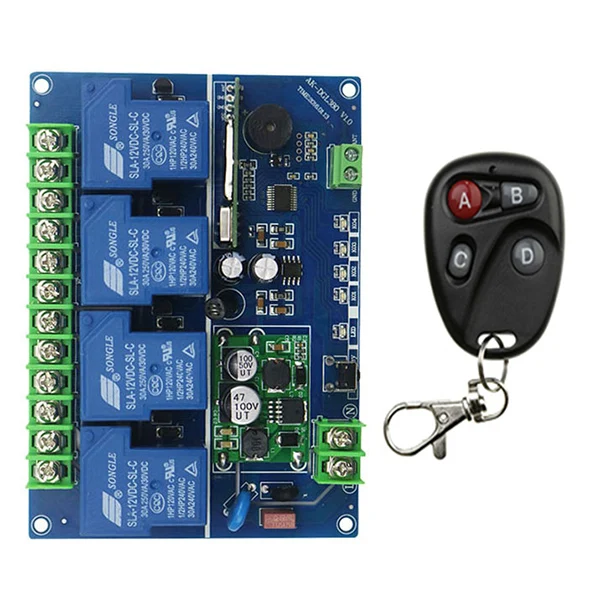 DC12V 24 V 36 48 30A 4CH РЧ беспроводной пульт дистанционного управления Переключатель