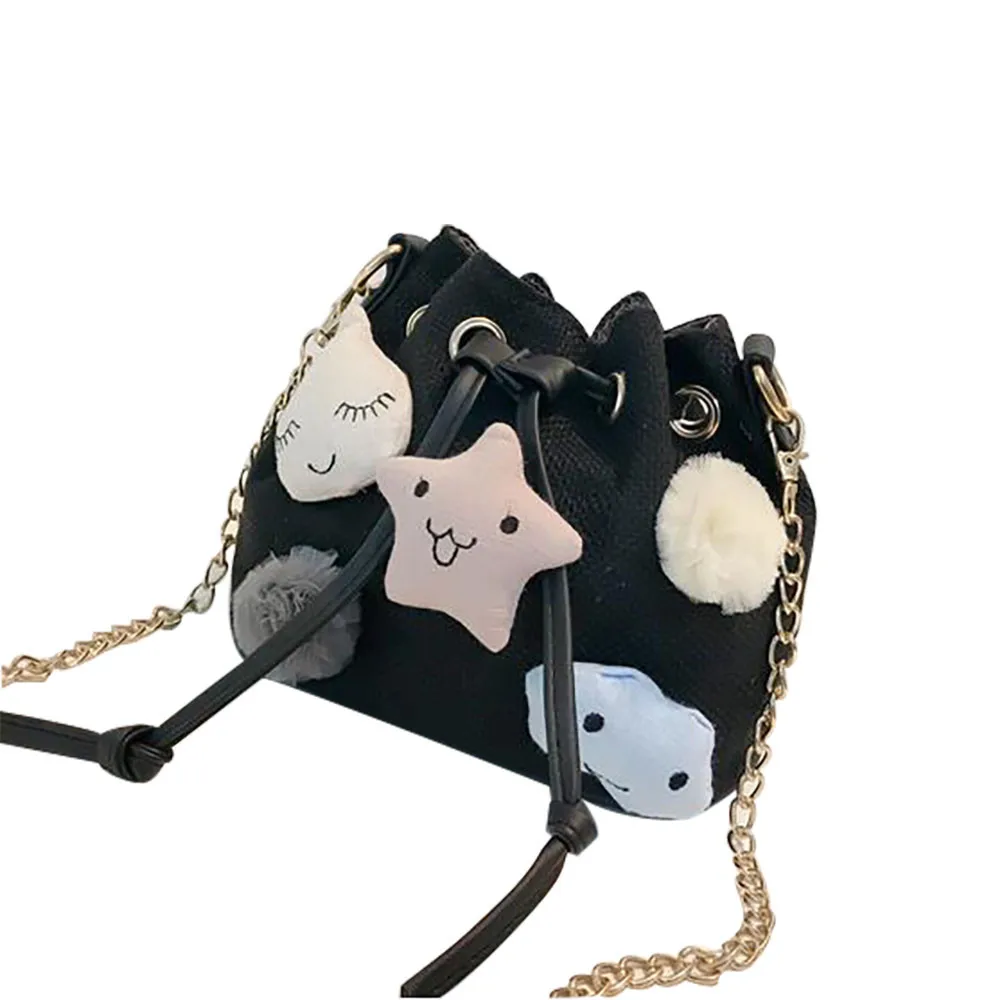 Женская сумка в форме ведра маленькая на одно плечо милая сумка-мессенджер с