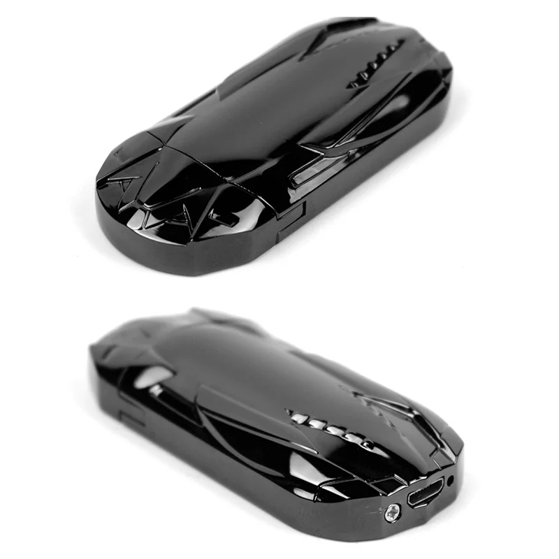 Новая мода электронная сигарета зажигалка автомобиль стиль USB фонарики с Беспламенное ветрозащитное турбо-зажигалка USB гаджет для мужчин
