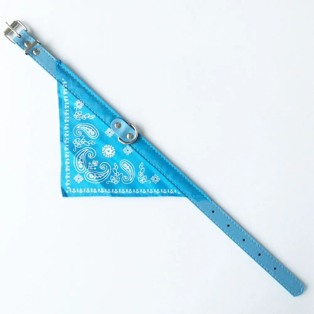 Кожаный собачий воротник бандана модные шейный платок ошейник для кота Ожерелье