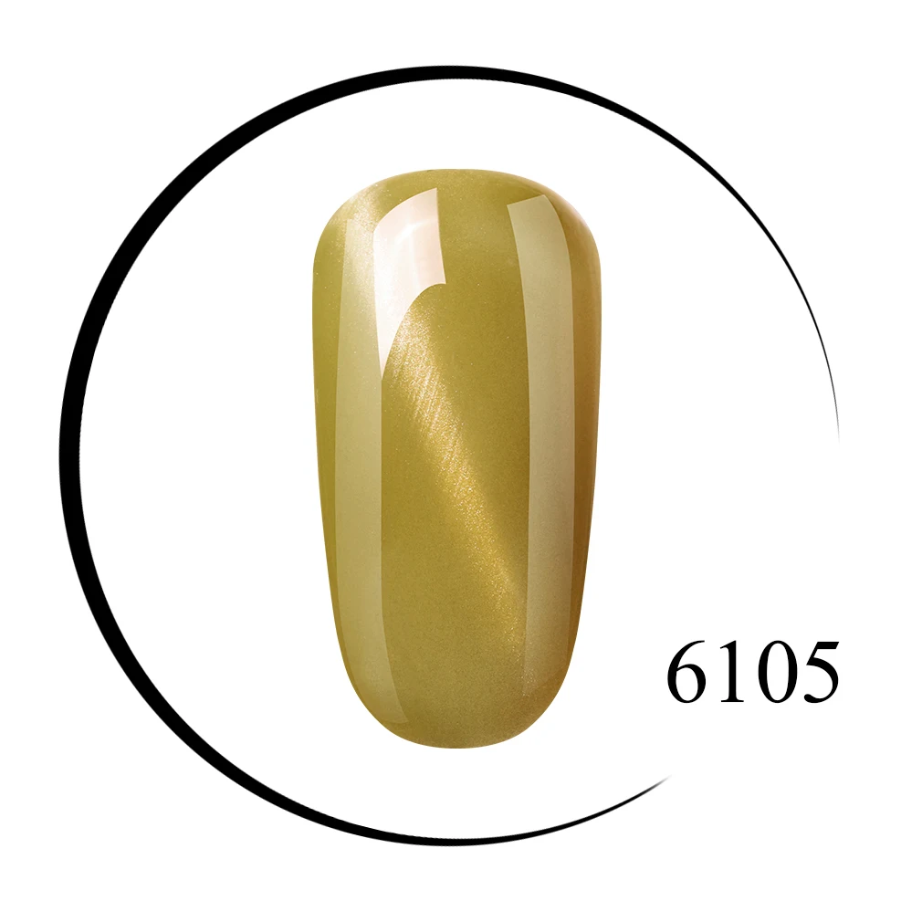6105 Elite99, 10 мл, кошачий глаз, серия, лак для ногтей, розовое золото, гель для дизайна ногтей, замачиваемый, Гель-лак для ногтей, полувернис, Перманентный гель, лак - Цвет: 6105