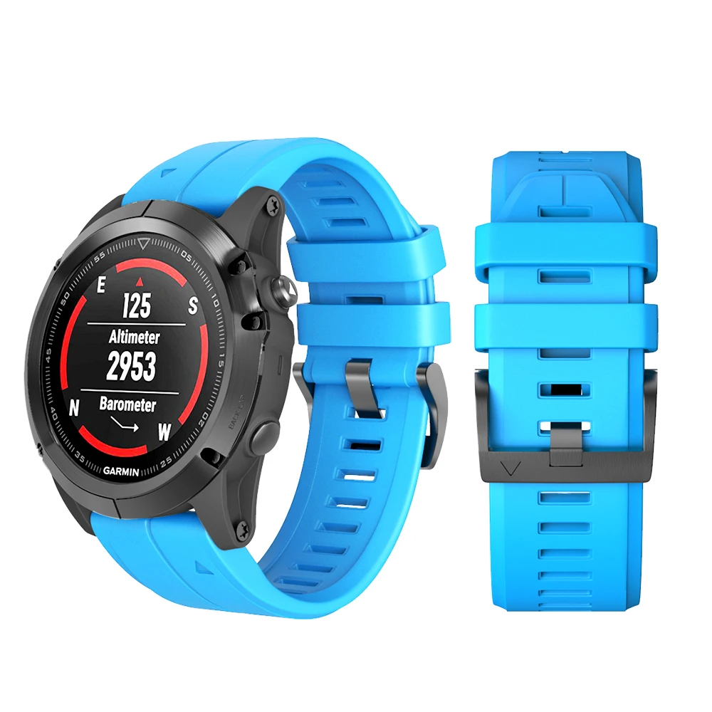 26 мм 22 мм ремешок для часов Garmin Fenix 6X 5X 3HR силиконовый ремешок с быстроразъемным браслетом для Garmin Fenix 6 5 5X Plus/945/935