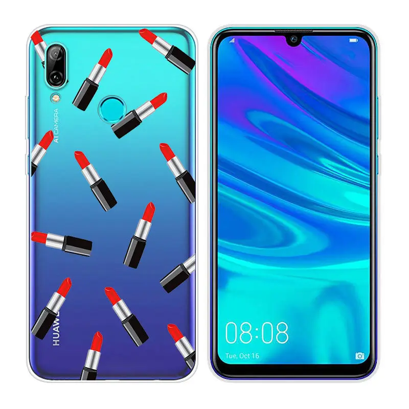 54 Силиконовые чехлы Arvin для huawei P Smart, мягкий прозрачный ТПУ чехол для телефона P Smart, 6,21 дюймов, чехол с рисунком, сумка - Цвет: 54