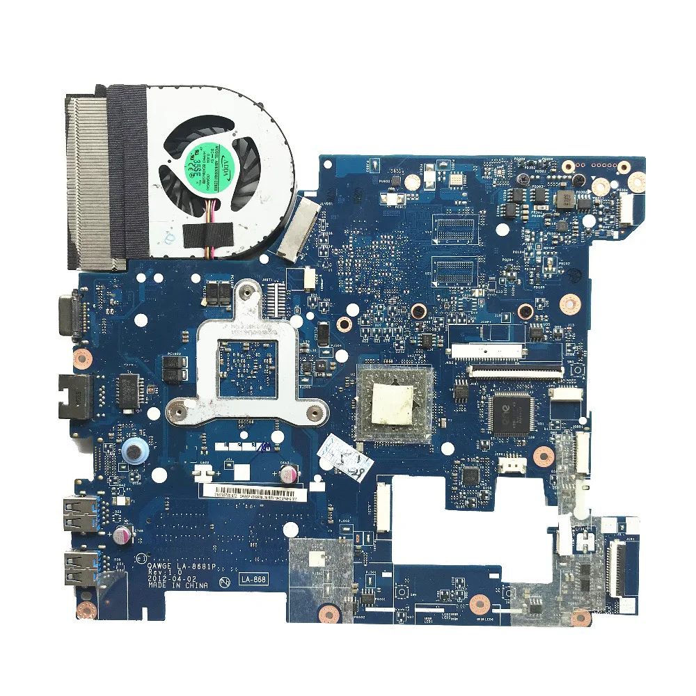 Материнская плата SZWXZY для ноутбука Lenovo G585 с процессором E1-1200 DDR3 QAWGE LA-8681P 100%