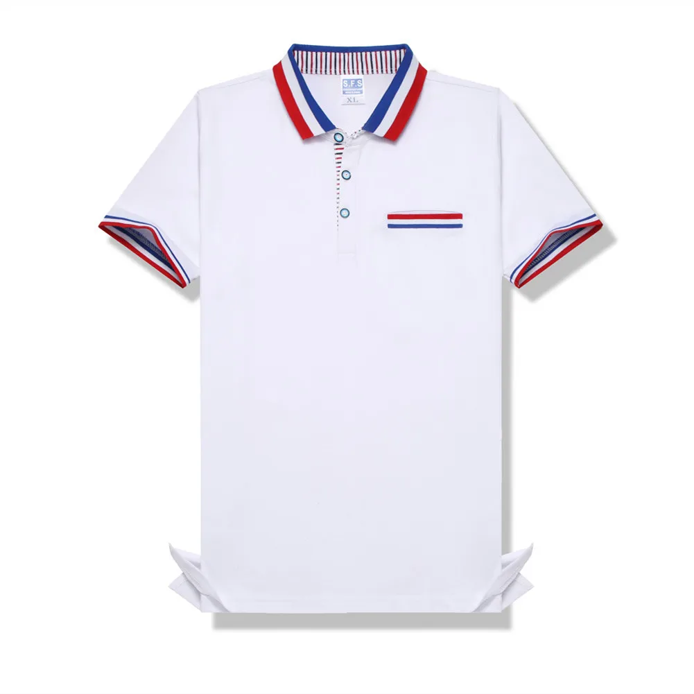 Рубашка-поло TS801 для мужчин и женщин хлопковая рубашка с отложным воротником