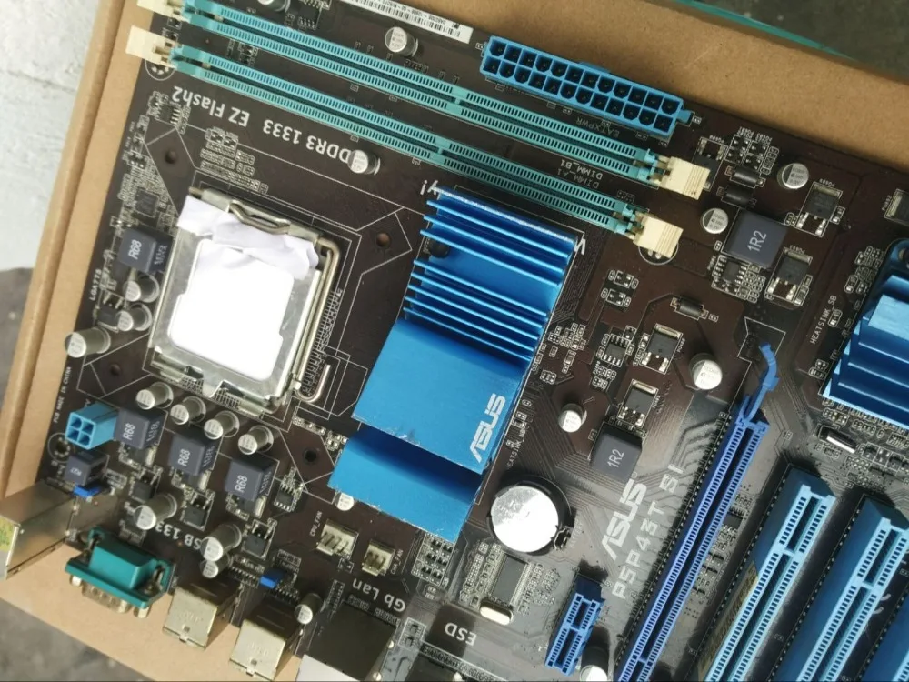 Бесплатная доставка оригинальный ASUS p5p43t SI LGA 775 DDR3 16 ГБ P43 плата все одноцветное