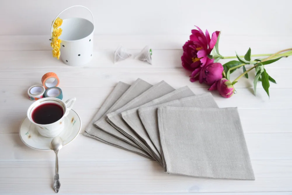Linen 28x28cm 12 шт./партия белые салфетки тканевые белые Полиэстеровые салфетки 28X28 см Белый декор для свадебных мероприятий - Цвет: Linen 28x28cm