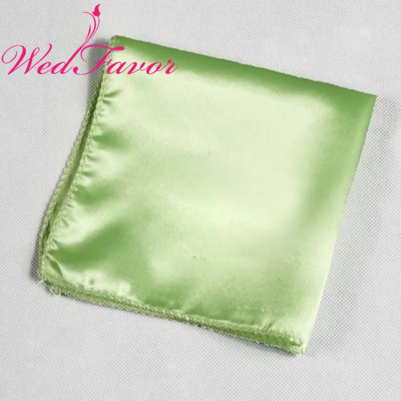 Apple Green 100 шт. размером 45*45 см атлас стол салфетки для торжеств вечернее салфетки, носовых платков для Hotel событие Свадебные украшения - Цвет: Apple Green